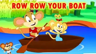 Row Row Your Boat Nursery Rhyme + More Baby Songs & Kids Cartoon