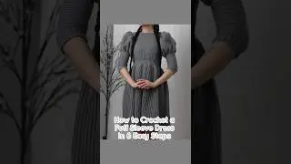 How to Crochet a Puff Sleeve Dress In 6 Easy Steps  
