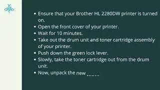 Brother HL-2280DW Cartridge Install | #Top Solutions for Brother Printer Setup | #techiebee