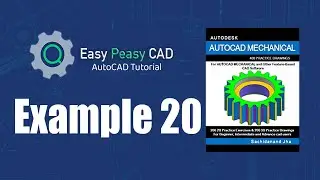 Solving Autocad Mechanical Example 20  Step-by-step Guide!