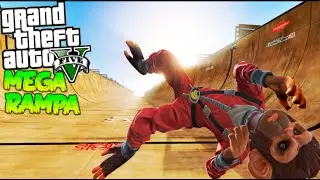 GTA 5 PC MOD ULTRA MEGA RAMP HUMAN LOG RACE!! FUNNY MOMENTS GTA V MOD Makiman