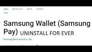 Uninstall Samsung pay without root access