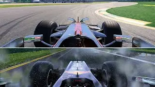 F1 2018 in 2025 Graphics Comparison | Sunny vs Rainy Weather