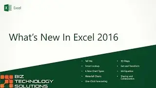 What's New in Excel 2016