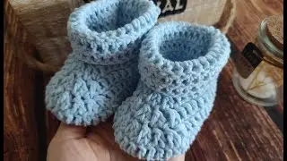 ДЕТСКИЕ НОСОЧКИ КРЮЧКОМ ОТ 3-6 МЕСЯЦЕВ / BABYSOCKEN VON 3-6 MONATEN HÄKELN