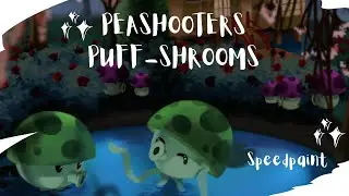 Plants vs Zombies Illustration For My Friend 🍄 Speedpaint