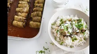 Beef Stuffed Eggplant Rolls