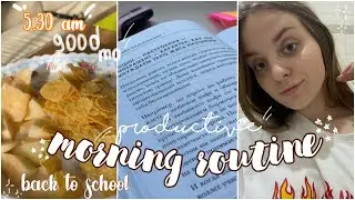 моё школьное утро|my morning routine|стади виз ми|мотивация|полезные утренние привычки| стади влог