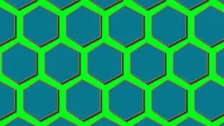 Free Hexagon Transitions Motion Graphic on Green Screen for Youtube