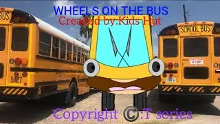 Wheels on the bus kids Hut rhymes and kids songs Copyright ©️ T series 
