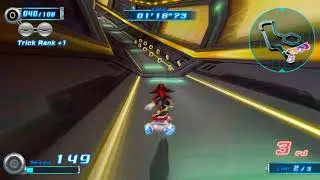 Sonic Riders Zero Gravity - Security Corridor - Shadow [4K 60 FPS]