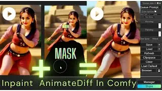 ComfyUI: Vid To Vid AnimateDIFF Workflow Part 2 | Inpaint AnimateDiff