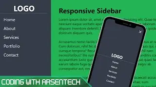 Basic, But Responsive Sidebar Tutorial [HTML, CSS, JS]