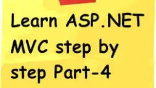 ASP.NET MVC Model view controller ( MVC) Step by Step Part 4