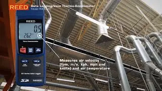 Measure wind speed with the R4000SD Data Logging Vane Thermo-Anemometer