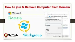 How to join & Remove domain from Computer II Computer Join a Workgroup II Computer Re-join Domain II