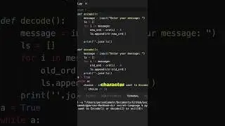 Secret language in Python | #python #pythonforbeginners
