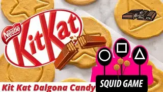 KitKat Dalgona Candy 🍭🍫 ll Squid Game Dalgona Candy 