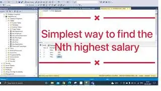 How to find the Nth (2nd, 3rd, 4th)  highest salary in SQL