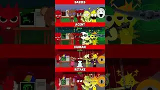 Incredibox Sprunki Retake Babies VS Agent VS Human VS Retake *MIX HORROR VERSION*