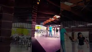 James learns to rollerskate (again): Day 23--couples skating #rollerskating #daddydaughter