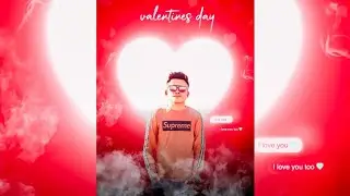 PicsArt Valentine Day Photo Editing #shorts