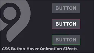 Button Hover Animation HTML & CSS | NineCode