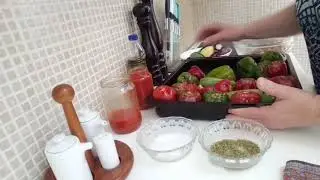 # Перец Фаршированный С Мясом в Духовке 😍😍🇬🇷!!!Εμεστα με Κιμά 🇬🇷🇬🇷👍👍
