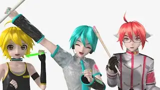 [Hatsune Mikuo x Kasane Ted & Akita Nero] Triple Baka [FANLOID x SYNTH V カバー]