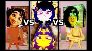 Howcow Vs Encanto Mirabel Vs Bruno - Wrong Heads - Ankha Dance Battle #howcow #encanto #ankha