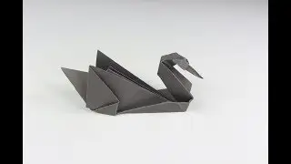 Origami Black Swan How to Make an Origami Black Swan  Paper Swan Easy Instructions