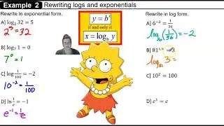 U4L3 Ex.2 Rewrite in log form or exponential form
