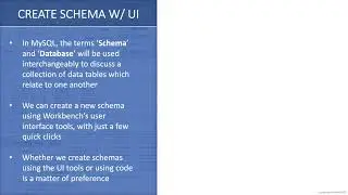 MySQL Database Administration - SQL Database for Beginners - Creating A Schema Using The UI