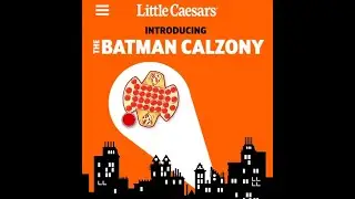 FULL ORDER - The Batman Calzony app menu redesign on Little Caesar's app
