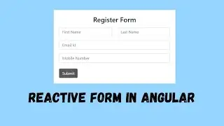reactive form validation in angular | Angular tutorial