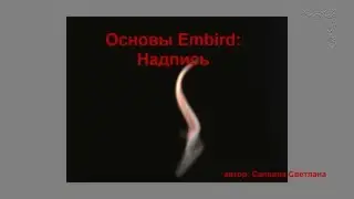 Embird. Урок № 12 Создаем надпись