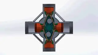 X type engine solidworks assembly