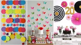 Idéias:Painel de festa feitos com papel ( fotos)