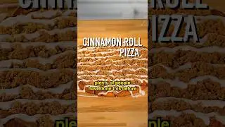 Cinnamon Roll Pizza 🍕 #shorts