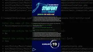 How to Use Symfony Entity CRUD Commands 