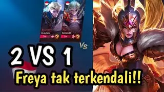 Duel 2 VS 1_di gang bang alucard dan dyroth_freya hilang kendali! MUSUH jadi ampas!