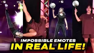 IMPOSSIBLE Free Fire Emotes in Real Life | Free Fire | Sooneeta