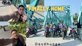 FINALLY GHAR AAIPUGEM😍||DEVGHAT BATA MORNING MA GAINDAKOT // ON ROAD RIDE…..