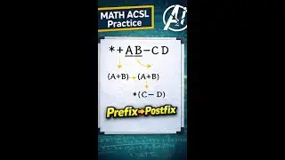 Can YOU Convert This Prefix Expression to Postfix? | MATH ACSL Trick Explained
