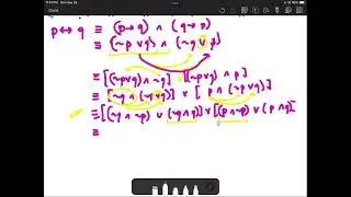 13 - Logical Equivalence Using Biconditional Statements