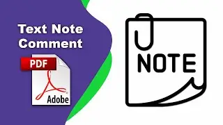 How to add a Text Note comment in a pdf file using Adobe Acrobat Pro DC