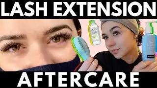 How to Clean Lash Extensions at Home | Sleeping, Showering, + Products to use with Lash Extensions