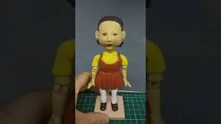 Как слепить куклу из Игры в кальмаров - из полимерной глины своими руками