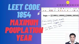 1854 Maximum Population year | leet code | code naman | #coding #leetcode