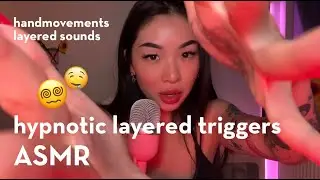 ASMR | HYPNOTIC LAYERED TRIGGERS 😵‍💫🤤 | hand movements | mouth sounds | layered sounds | echo